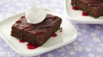 British Brownies with Raspberry Coulis Dessert