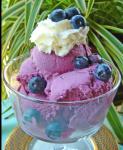 Australian Blueberries and Cream Ice Cream Dessert