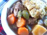 American Wintry Beef Vegetable Stew With Fluffy Herb Dumplings Dinner