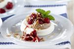 American Chocolate And Raspberry Mini Pavlovas Recipe Dessert