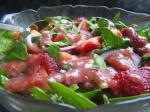 American Papaya Strawberry  Spinach Salad Appetizer
