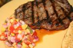 American Steak With Tomato Salsa Dinner