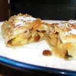 American Apple Bar with Nuts Dessert