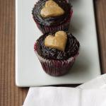 American Doublechocolate Cupcakes With Peanut Butter Center Dessert