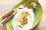 Steamed Fish With Ginger Coriander And Kaffir Lime Recipe recipe