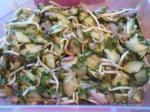 Cucumber Bean Sprout and Red Onion Salad recipe