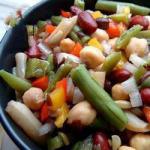 Chilean Spicy Salad of Beans and Chickpeas Dinner
