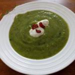 American Peas Courgette Soup with Mint Appetizer