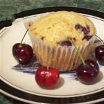 American Simple Cherry Muffins Dessert