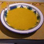 American Squash Soup and Leek Appetizer