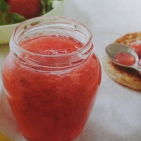 American homemade strawberry jam Breakfast