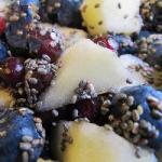 American Fruit Salad with Chia Seeds Dessert
