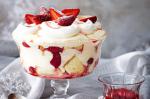 British Strawberries n Cream Trifle Recipe Dessert
