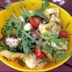 American Salad with Tortellini and Red Pesto Appetizer