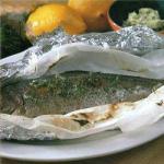 American Trout with Foil with Butter Pietruszkowym Dinner