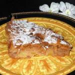 American Cake with Apples and Spices Dessert