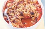 Strawberry Rhubarb And Mandarin Crumble Recipe recipe