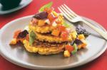 American Wholemeal Corn Pancakes With Fuyu Salsa Recipe Appetizer