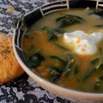 Chilean Soup of Spinach and Cottage Cheese Appetizer