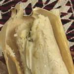 Tamales of Rajas with Green Sauce and Cheese recipe