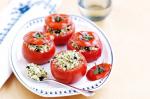 American Herb Couscous Stuffed Tomatoes Recipe Appetizer