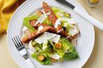 American Peppered Chicken Schnitzel Caesar Salad Recipe Dinner