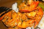 Indian Stirfried Shrimp in Aromatic Tomato Cream Sauce Appetizer