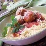 American Chicken Meatballs and Spaghetti Recipe Dinner