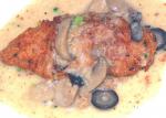 American Deep Fried Mushroom  Black Olive Chicken Dinner