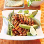 American Chipotle Glazed Chicken with Avocado Appetizer