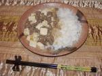 Chinese Mapo Dofu Spicy Tofu With Meat Sauce szechwan Style Dinner