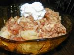 American Pampered Chef Style Apple Crisp for Microwave or Oven Dessert