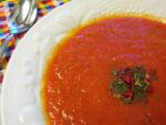 American Tomato and Roasted Red Pepper Soup Appetizer