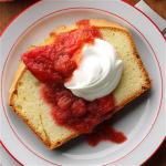 American Slow Cooked Strawberry Rhubarb Sauce Dessert