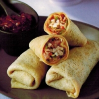 Chinese Soft-wrapped Pork and Shrimp Rolls Appetizer