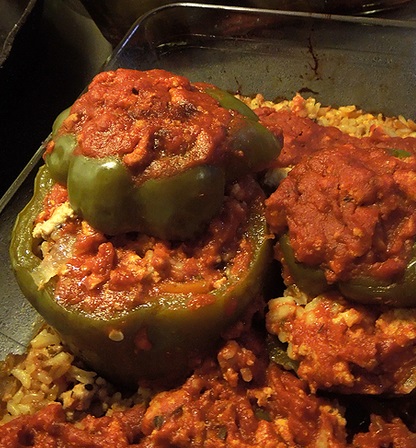 Australian Lean and Green Stuffed Peppers Dinner