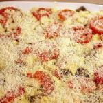 American Strata of Tomatoes and Cheese Appetizer