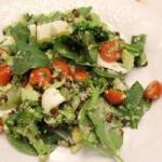American Green Salad with Quinoa and Lentils Appetizer