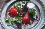 Canadian Mulled Pear Salad With Roquefort Dressing Recipe Appetizer