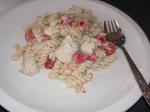 American Pasta with Pesto and Poached Chicken Dinner
