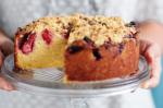 Apple And Strawberry Crumble Cake Recipe recipe