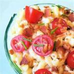 American Pasta Salad Tomatoes and Bacon Appetizer