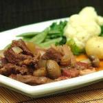 American Boeuf Bourguignon in the Slow Cooking Pot Appetizer
