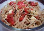 American Absolutely Delicious and Simple Tomato Basil and Garlic Pasta Appetizer
