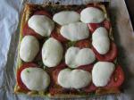 American The Neelys Caprese Tart Appetizer