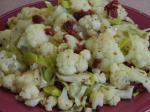 American Cauliflower With Leeks and Sundried Tomatoes Appetizer