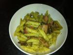 American Bacon and Mushroom Penne With Sundried Tomato Pesto Dinner