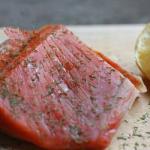 American Marinated Salmon with Dill gravlax Dessert