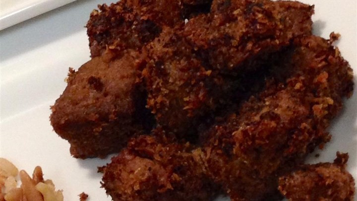 British Tasty Breaded Seitan Recipe Appetizer