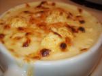 American Baked Cauliflower Cheese Soup Appetizer